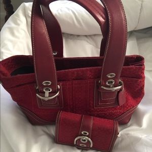 Coach purse and wallet